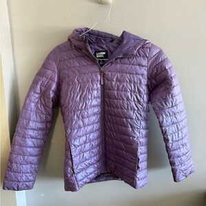 Lands’ End Purple Packable Puffer Jacket with Hood – Women’s XL (14–16)